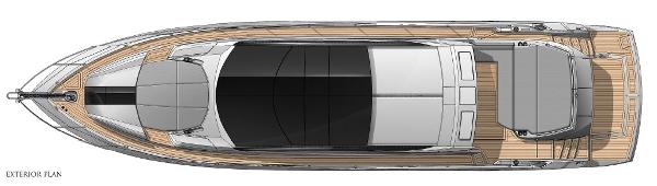 Sunseeker Predator 68 Exterior Layout Plan