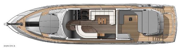 Sunseeker Predator 68 Main Deck Layout Plan