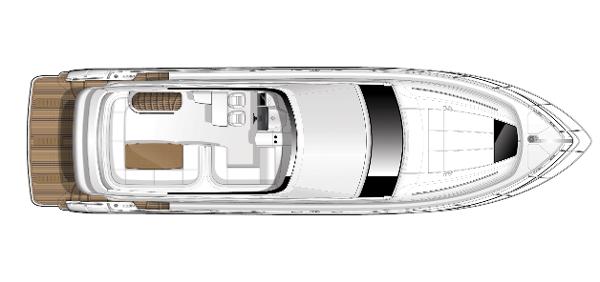Princess Flybridge 56 Motor Yacht Flybridge Layout