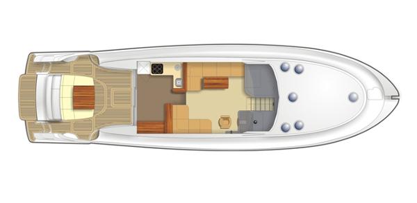 Maritimo C60 Sports Cabriolet Saloon/Cockpit Layout