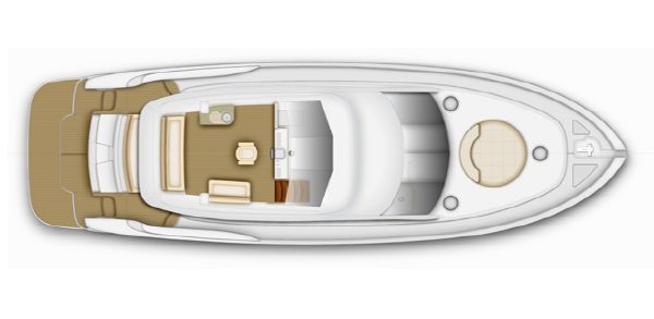 Maritimo C53 Sports Cabriolet Flybridge Option Layout
