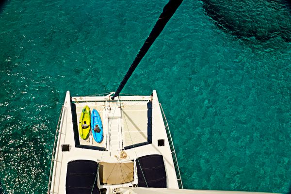 trampoline on foredeck