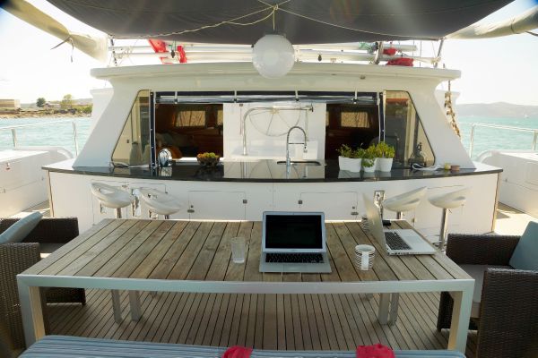 aft deck dining