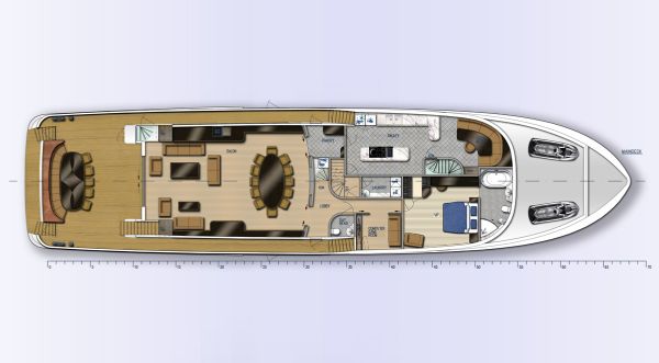 Fifth Ocean 35.5 Layout Main Deck