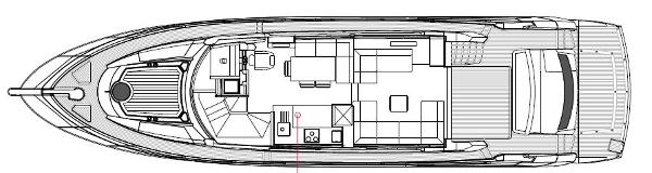 Sunseeker Manhattan 63 Main Deck Layout Plan
