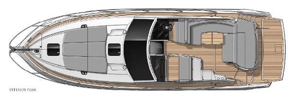 Thumbnail Sunseeker Portofino 40 Exterior Layout Plan