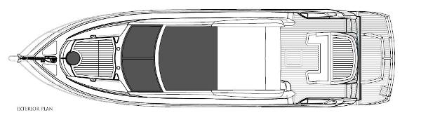 Sunseeker Predator 53 Exterior Layout Plan