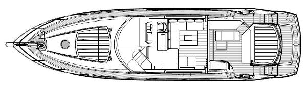 Sunseeker Predator 64 Main Deck Layout Plan