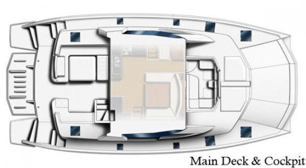 Leopard 51 PC Main Deck Layout Plan