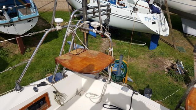 One of two quarter seats at pushpit.