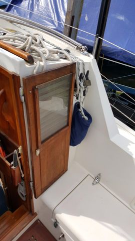 Companionway door entry.