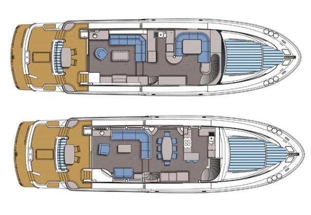 Standard and optional deck arrangements.