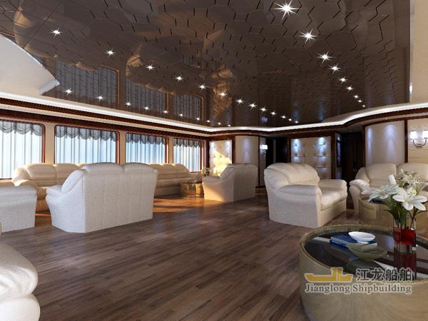 35m yacht saloon