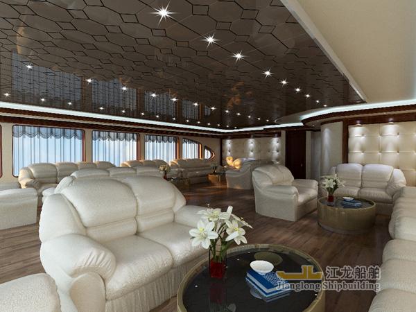 35m yacht saloon