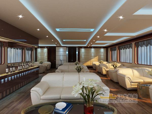 35m yacht saloon