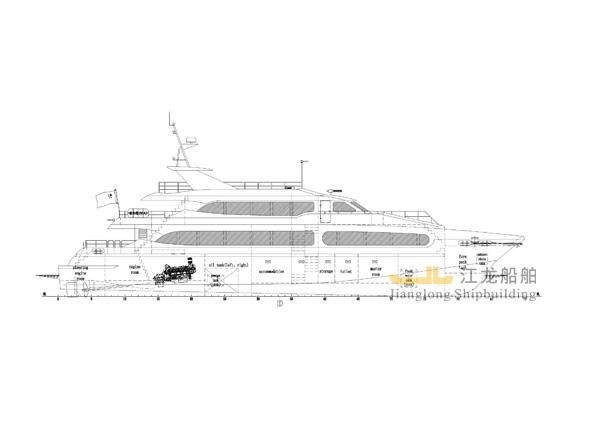 35m yacht drawing 1