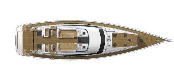 Gunfleet 74 Deck Layout Plan