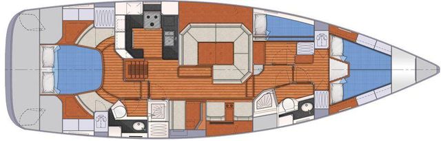 Manufacturer Provided Image: Southerly 47 Layout Plan