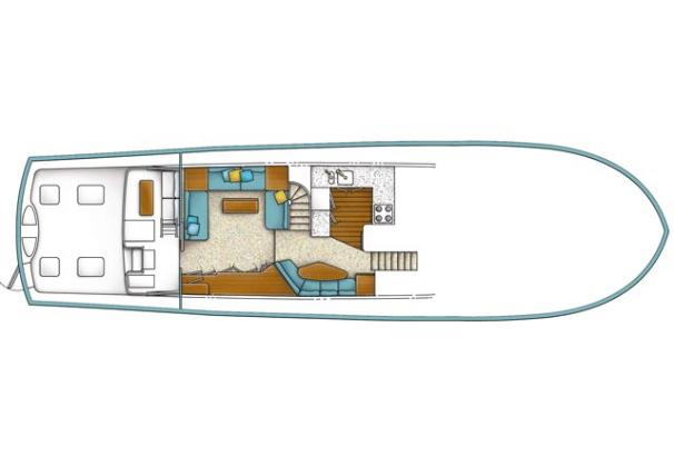 Enclosed bridge plan shown.