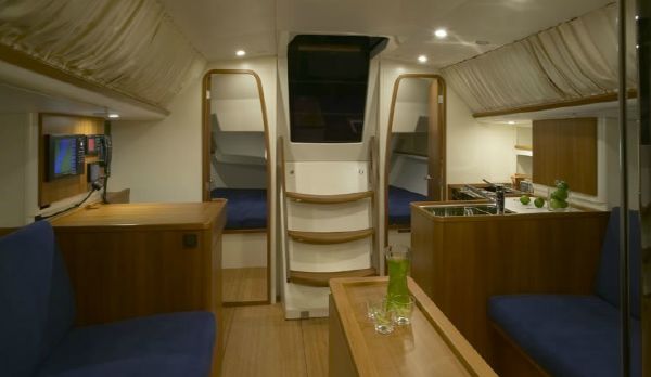 Nautor's Swan CS42 Cart Table and Galley