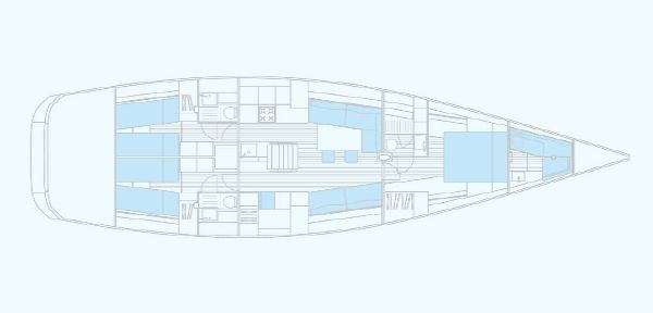 Nautor Swan 60 Interior Plan Option