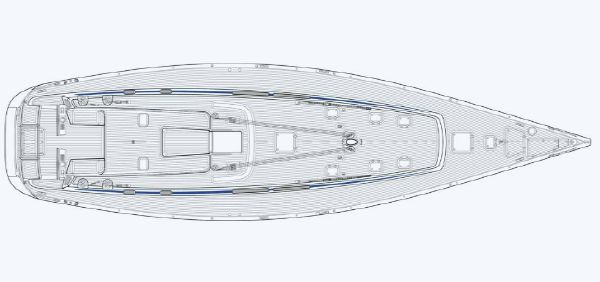 Nautor Swan 66 FD Deck Plan
