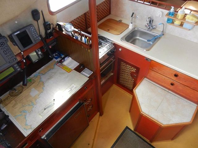 Chart Table and Galley