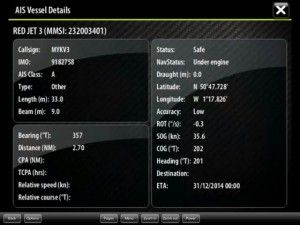 AIS display of MMSI data