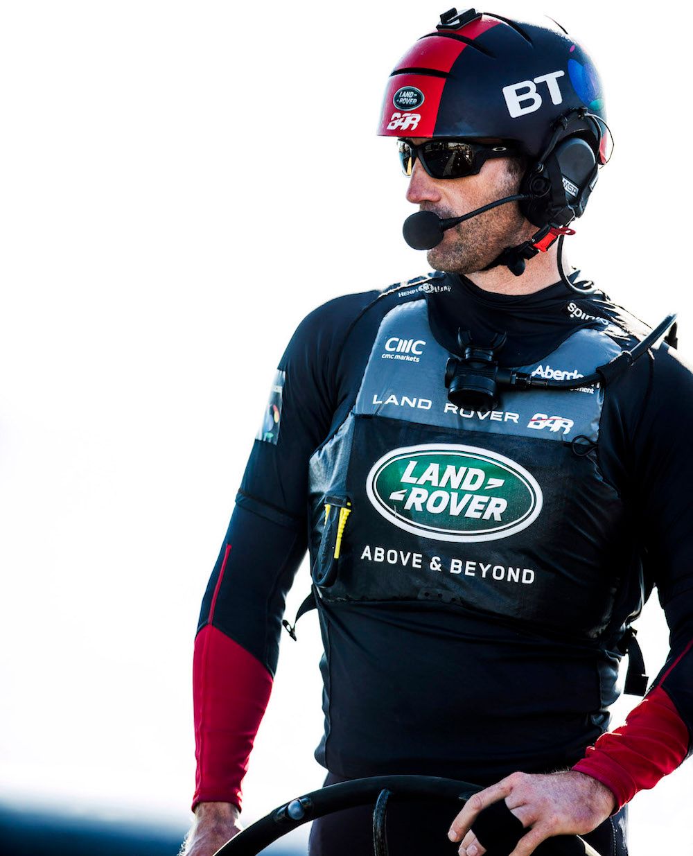 Photo of Sir Ben AInslie wearing Spinlock T2 PFD
