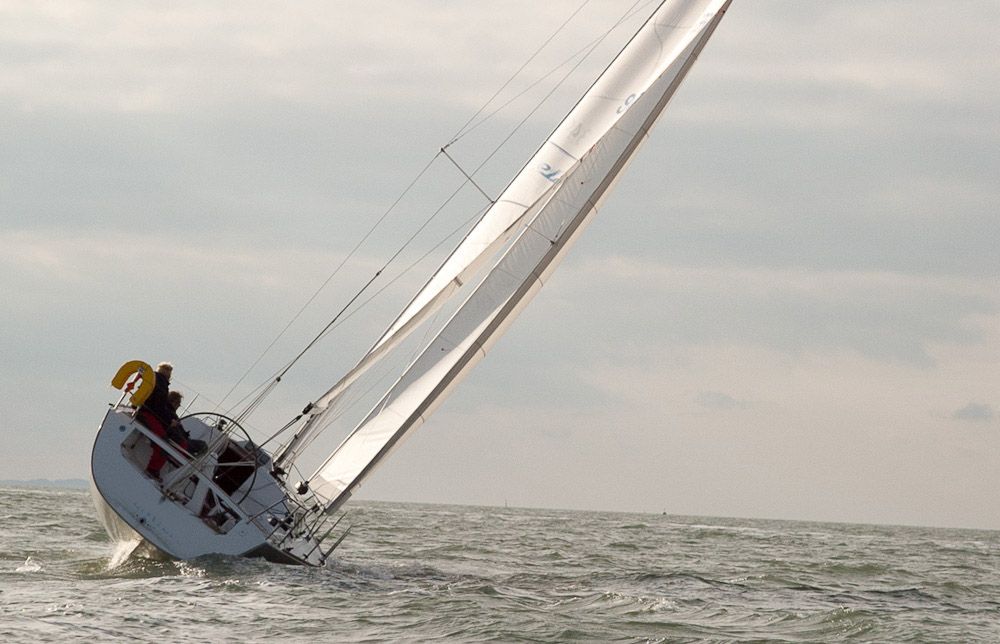Reefing a yacht