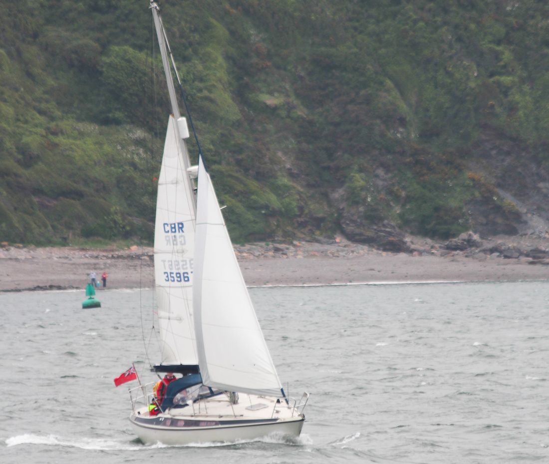 Deep reefed roller headsail