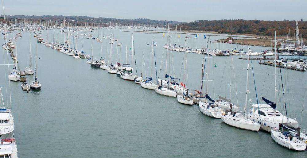 mid-river pontoons