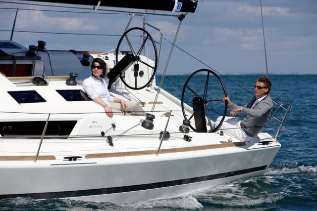 Dufour 36 under sail