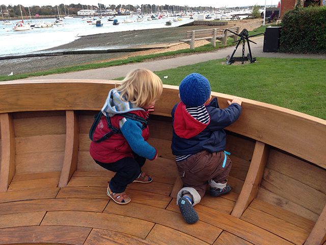 Playing by the water. Photo Gael Pawson.