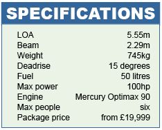 Quicksilver Activ 535 Specifications