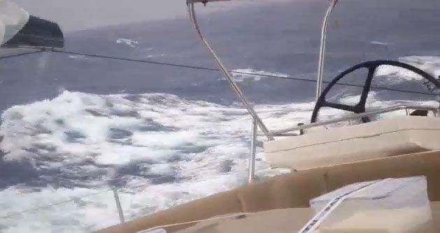 On board Lush the Oyster 885