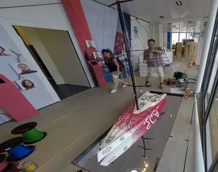 Lego Volvo Ocean Race yacht