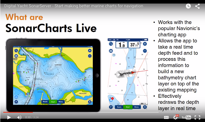 Navionics SonarChart live demonstration