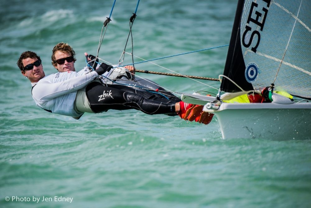 US Olympic Sailing: 49er class: Joe Morris and Thomas Barrows