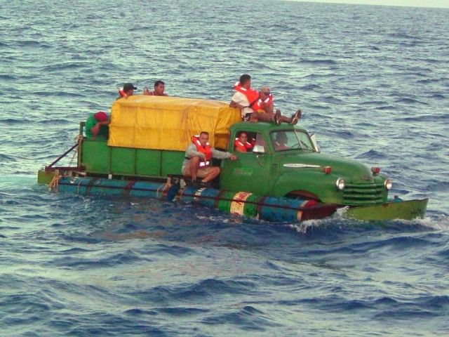 Truck boat from Cuba – homemade boats