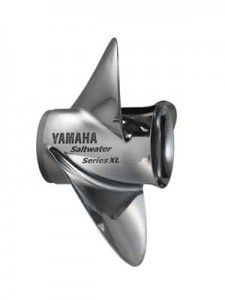 The new Yamaha Saltwater Series XL props have a diameter of more than 16 inches, and will be offered from 17- to 25-inch pitch.