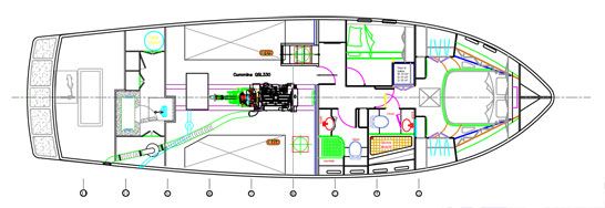 The redesigned engine room now boasts over five feet of headroom.