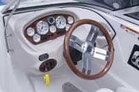 The straightforward dash provides all the information needed.