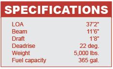 Midnight Express 37 specifications