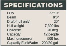 Boston Whaler 285 specifications