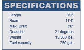 Hunt Harrier 36 IPS specifications