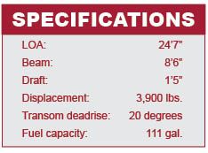 Boston Whaler 230 Vantage specifications