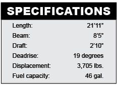 Stingray 215 LR bowrider specifications