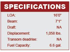 Sun Tracker Bass Buggy 16 specifications
