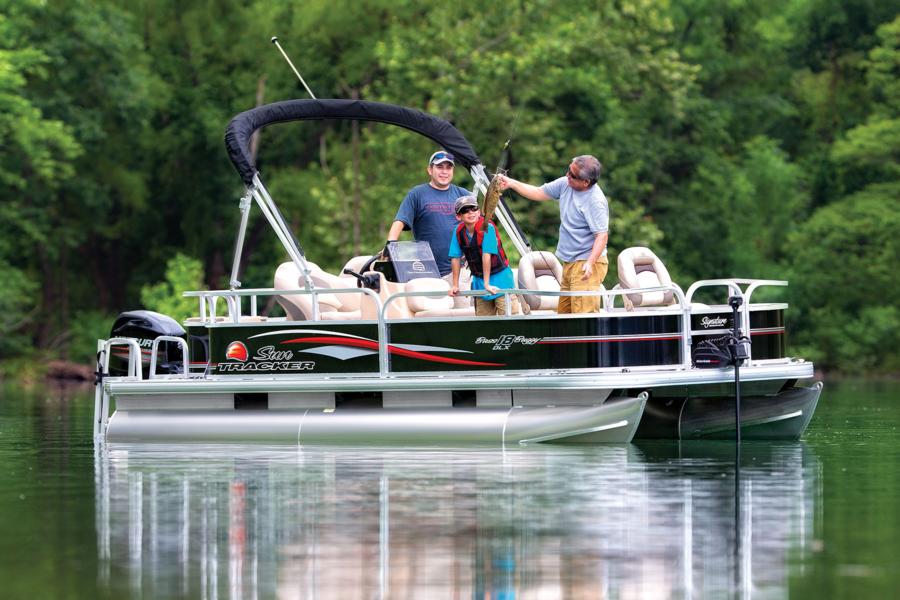 Pontoon boaters who fish hard but want to pay less—a lot less—should check out the Bass Buggy.